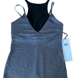 Alo yaga field bra tank white, gray S